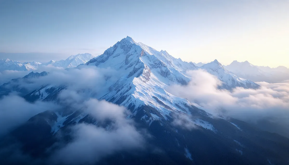 云海之上的雪山